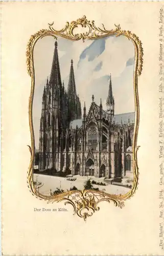 Der Dom zu Köln - Prägekarte -638088