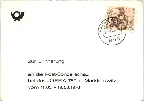 Marktredwitz - Post Sonderschau OFRA 1978 -637752