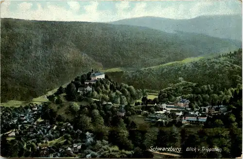 Schwarzburg, Blick vom Trippstein -525058