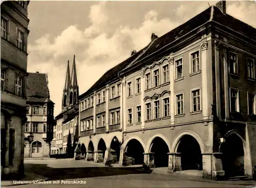 Untermarktlauben mit Peterskirche, Görlitz, Untermarkt -500170