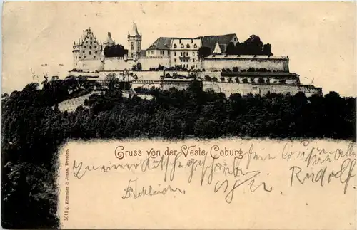 Gruss von der Veste Coburg -637892