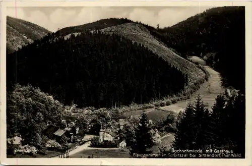 Bockschmiede mit Gasthaus, Eisenhammer im Sorbitztal bei Sitzendorf -524814