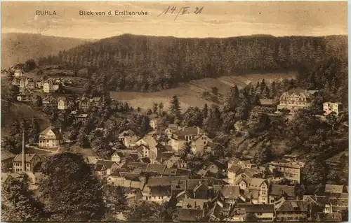 Ruhla i.Thür., Blick von der Emilienruhe -525318