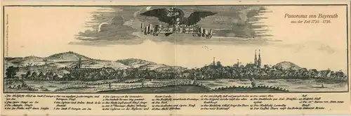 Panorama von Bayreuth - Klappkarte -636942