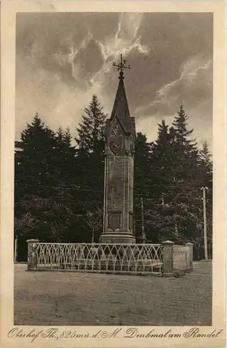 Oberhof, Denkmal am Rondel -525034