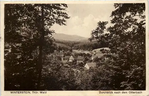 Winterstein/Thür. Wald, Durchblick nach dem Otterbach -524324