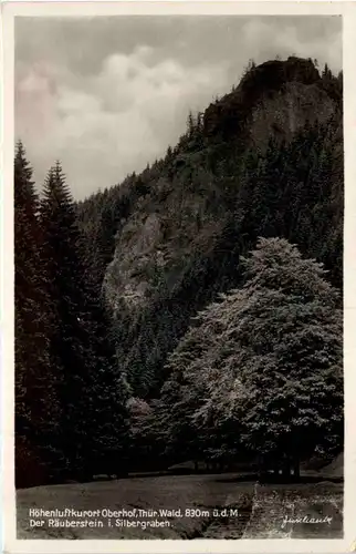 Oberhof, Der Räuberstein i. silbergraben -524444