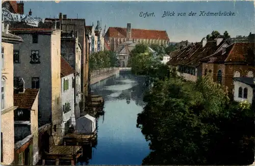 Erfurt, Blick von der Krämerbrücke -526148