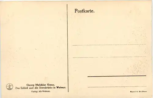 Weimar, Das Schloss und die Sternbrücke -524450