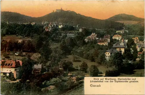 Eisenach, Blick auf Wartburg -525958