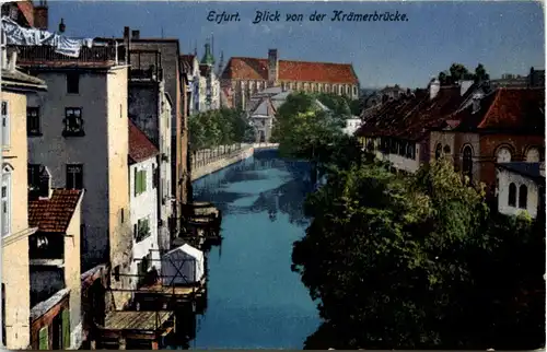 Erfurt, Blick von der Krämerbrücke -526528