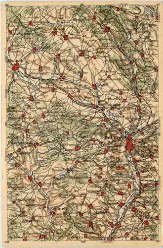 Coburg und Umgebung - Landkarte -637822