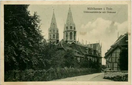 Mühlhausen, Untermarktkirche mit Diakonat -525044