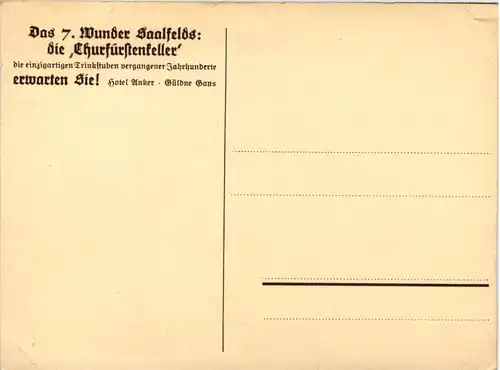 Saalfeld/Saale, Das 7 Wunder Saalfelds - die Churfürstenkeller -526628