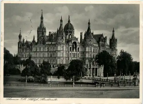 Schwerin, Schloss, Stadtseite -501366