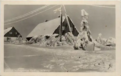 Jöhstadt i. Erzgeb., Siedlung im Winter -525432