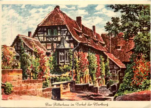 Das Ritterhaus im Vorhof der Wartburg -525284