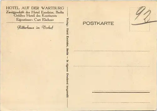 Das Ritterhaus im Vorhof der Wartburg -525284