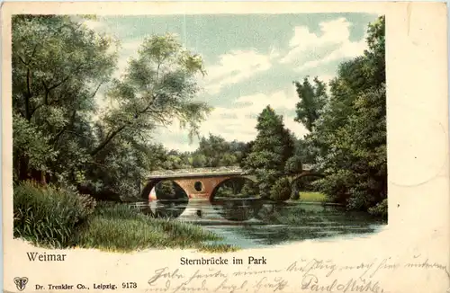 Weimar, Sternbrücke im Park -526808