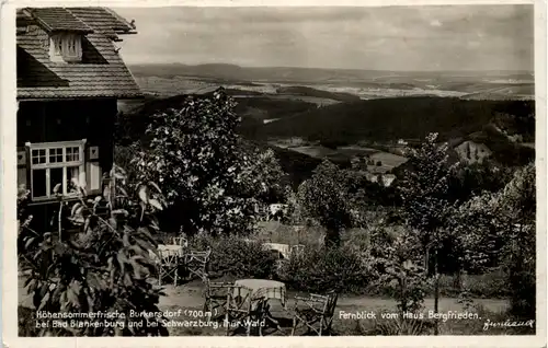 Burkersdorf bei Bad Blankenburg, Fernblick vom Haus Bergfrieden -526498