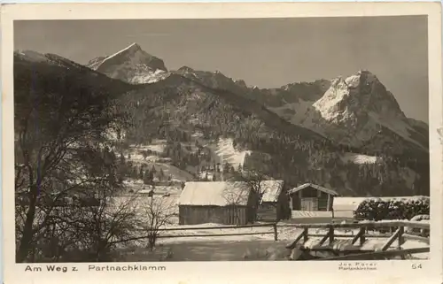 Partenkirchen, Am Weg z. Partnachklamm -525612