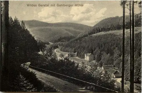 Wildes Geratal mit Gehlberger Mühle -524126
