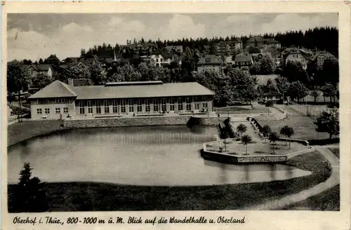 Oberhof, Blick auf die Wandelhalle u. Oberland -526254