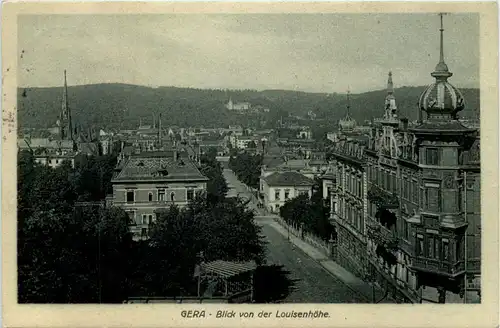 Gera, Blick von der Louisenhöhe -526454