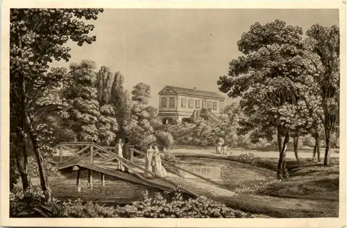 Weimar, Ansicht des Römischen Hauses von der Wiesen-Brücke -524446