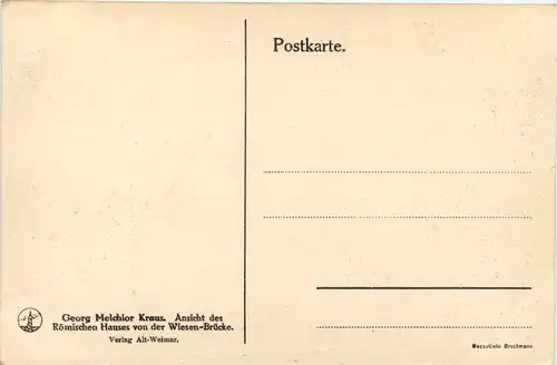 Weimar, Ansicht des Römischen Hauses von der Wiesen-Brücke -524446