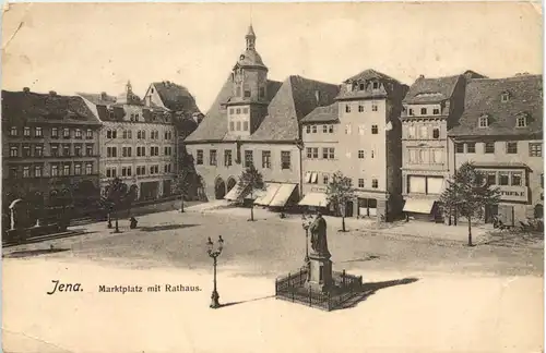 Jena, Marktplatz mit Rathaus -526594