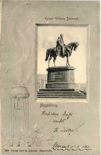 Magdeburg, Kaiser Wilhelm Denkmal -525676