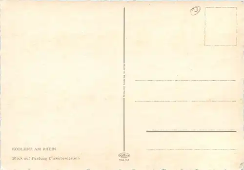 Koblenz, Blick auf Ehrenbreitstein -526938
