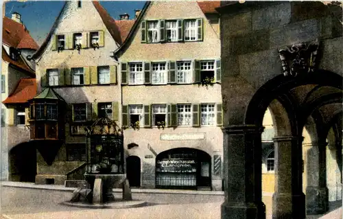 Stuttgart, Altstadt, Hans im Glück-Brunnen -525796