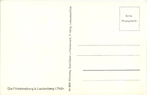 Leutenberg i. Thür., Die Friedensburg -524746