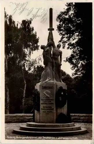 Coburg, Kriegerdenkmal der deutschen Landsmannschaft -508878