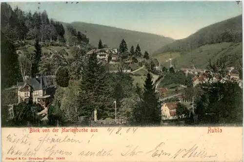 Ruhla, Blick von der Marienbuche aus -525790