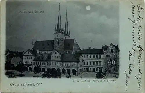 Saalfeld/Saale, Markt und Kirche -526854