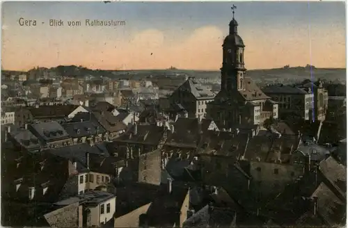 Gera, Blick vom Rathausturm -524846