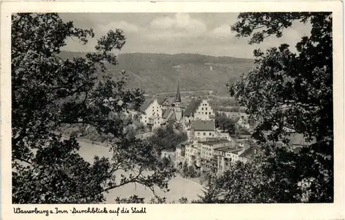 Wasserburg a. Inn, Duchblick auf die Stadt -508998
