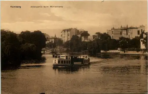 Hamburg, Alsterpartie beim Mühlenkamp -527548