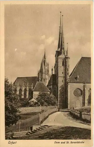 Erfurt, Dom und Severikirche -526384