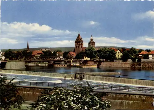 Hameln, Wehr und Münsterkirche a.d. Weserbrücke -527728