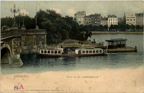 Hamburg, Partie an der Lombardsbrücke -527538