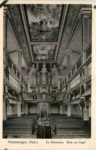 Finsterbergen, Ev. Pfarrkirche, Blick zur Orgel -526330