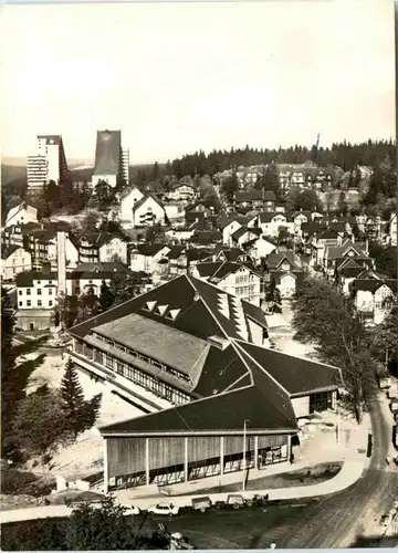 Oberhof, Blick vom FDGB-Erholungsheim Rennsteig -502774