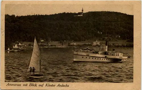 Ammersee mit Blick auf Kloster Andechs -527698