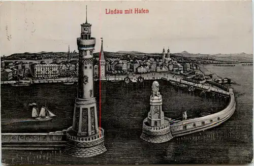 Lindau mit Hafen -509358