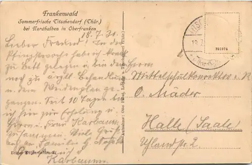 Sommerfrische Titschendorf, Blick vom Kohlhaus aus -525246