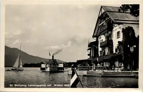 St. Wolfgang, Landungsplatz mit Weissen Rössl -527174